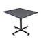 Kobe Square Tables > Breakroom Tables > Kobe Square & Round Tables, Wood, Metal Top, Grey TKB4848GY - alternate 1